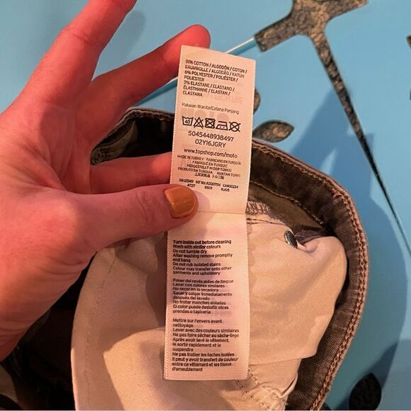 Topshop Moto Jamie Jeans SZ 25 Charcoal Wash Skinny Grunge Capsule Wardrobe - Picture 6 of 10